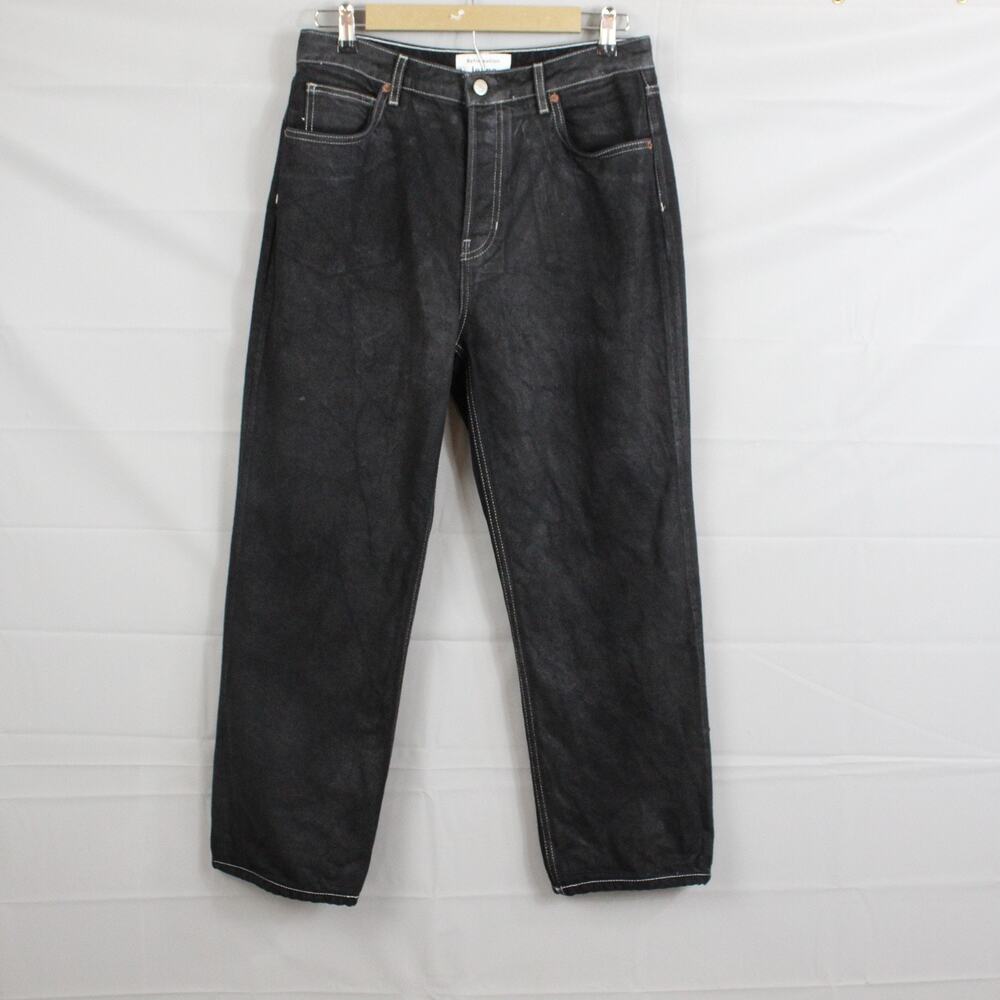 Reformation Jeans Womens 30 Cynthia High Rise Straight Long Button Fly Denim Pan